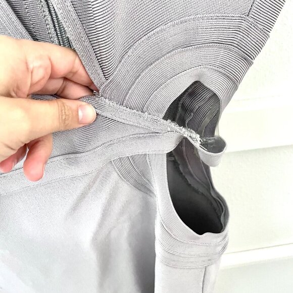 NWT House of CB Inka Grey 90's Inspired Dress Size M - Picture 7 of 15